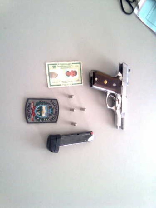 Pistola apreendida