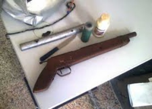 Armas artesanais apreendidas