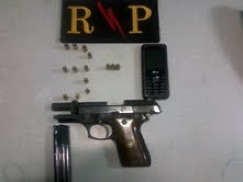Pistola apreendida