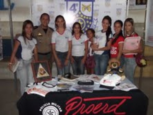 O Proerd participou do evento