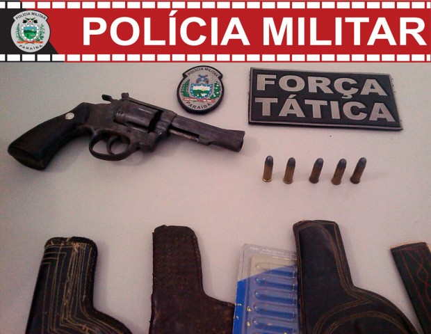 Arma apreendida durante as ações em Pombal.