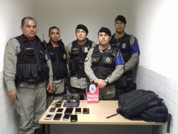 Materiais apreendidos