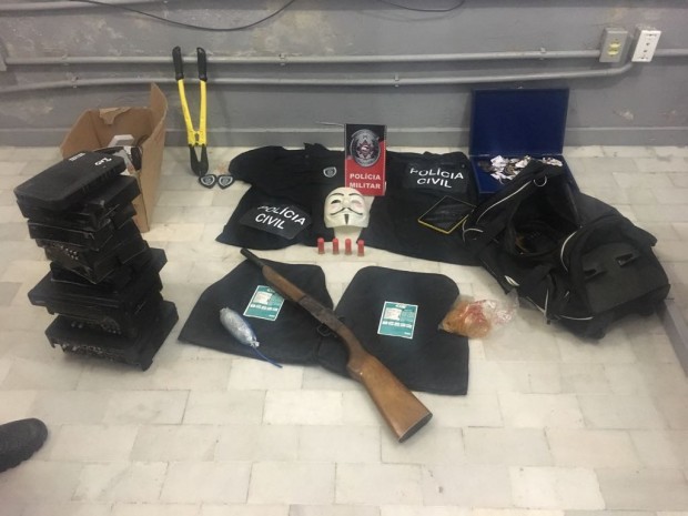 Material apreendido foi apresentado em delegacia