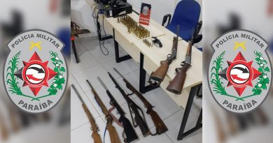Polícia Militar apreende arsenal e prende dois suspeitos em ação na cidade de Imaculada Polícia Militar apreende arsenal e prende dois suspeitos em ação na cidade de Imaculada