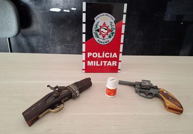Polícia Militar prende homem por maus tratos ao pai idoso e apreende duas armas de fogo