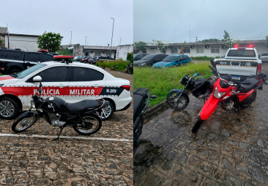 Polícia Militar recupera três motocicletas e prende suspeitos em ações distintas na Capital