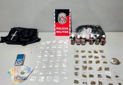 PM desarticula ponto de venda de drogas e apreende adolescente em Santa Rita