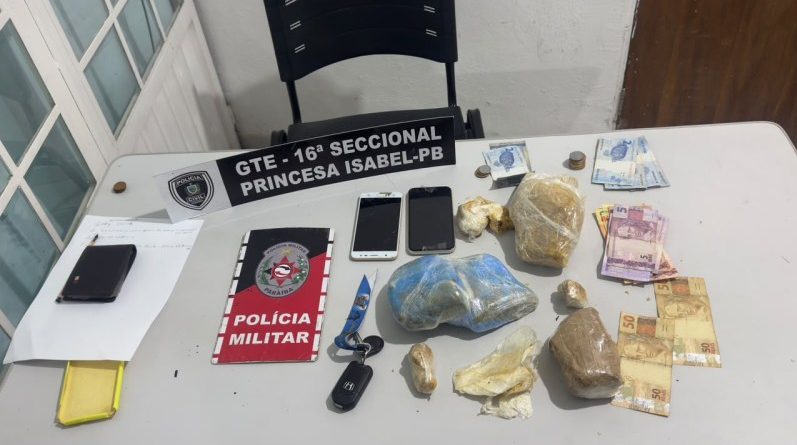 Ação Integrada: PM e PC prendem suspeito por tráfico de drogas na cidade de Imaculada