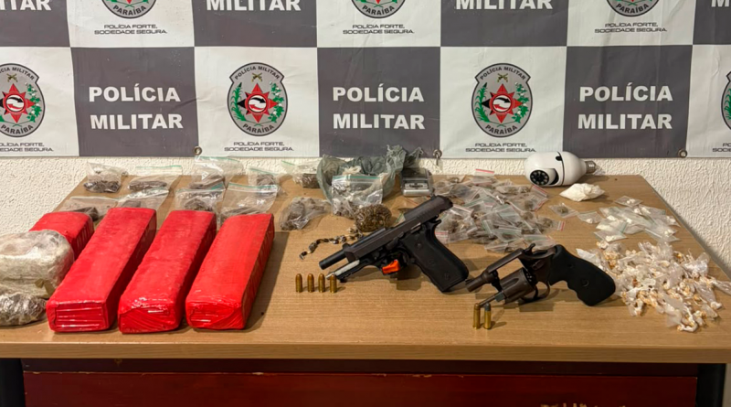 Polícia Militar apreende armas, munições e drogas em comunidade da zona sul da Capital