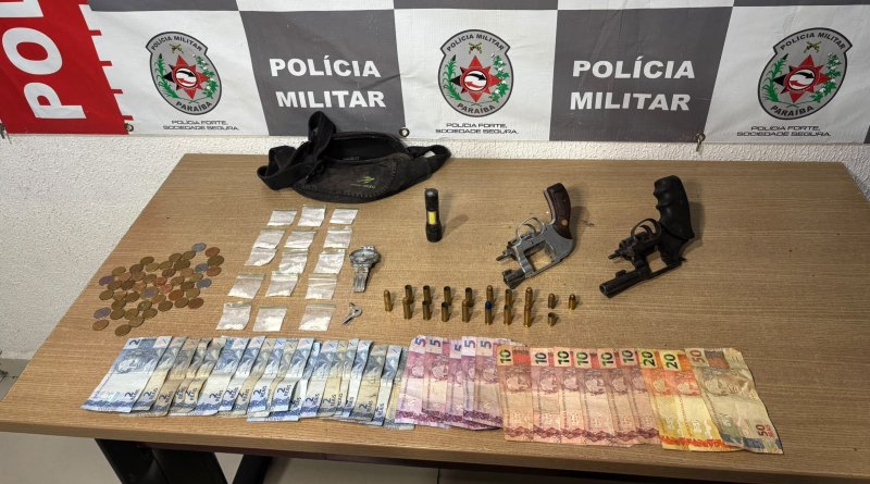 Polícia Militar apreende armas, munições e drogas após confronto com suspeitos de integrar facção criminosa na Capital